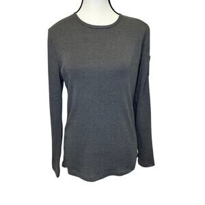 Lauren by Ralph Lauren Gray Long Sleeve Shirt - Size L/G